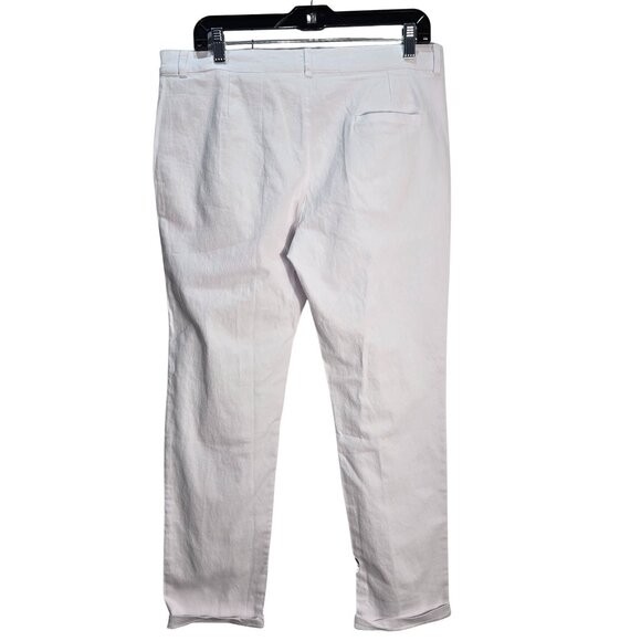 NWOT | Men's White Lightweight Cotton Casual Chino Beach Pants | Medium - Picture 3 of 5